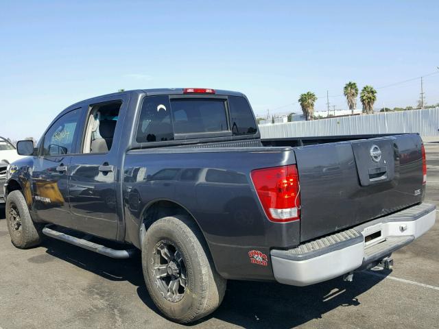 1N6AA07A96N517970 - 2006 NISSAN TITAN XE GRAY photo 3