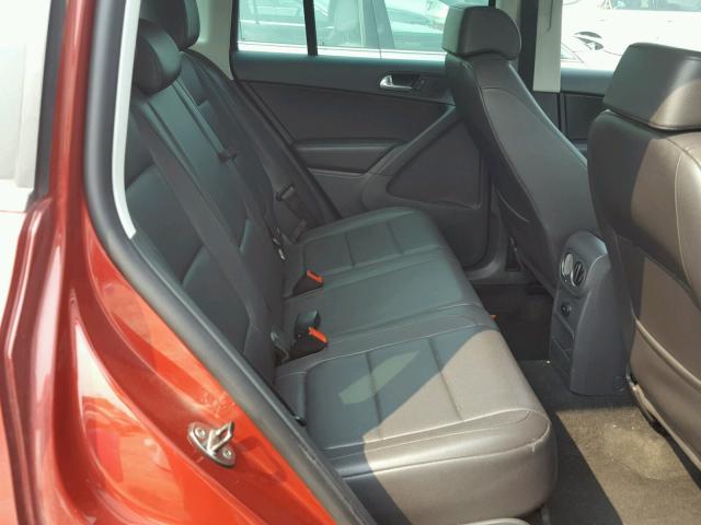 WVGBV7AX5AW003985 - 2010 VOLKSWAGEN TIGUAN SE 红色 照片 6