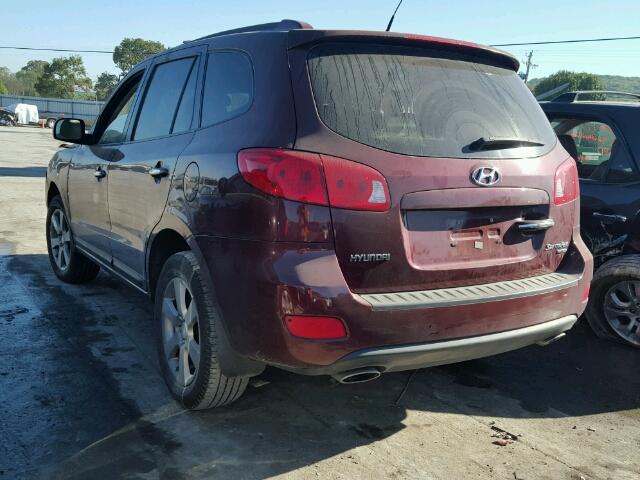5NMSH13E98H151235 - 2008 HYUNDAI SANTA FE S 栗色 照片 3