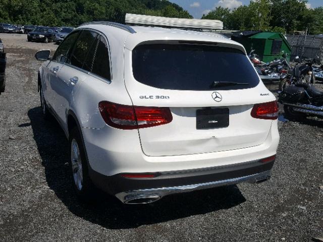 WDC0G4KB0HF119798 - 2017 MERCEDES-BENZ GLC 300 4M WHITE photo 3