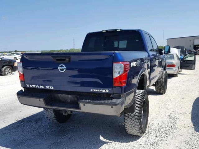 1N6BA1F46GN507338 - 2016 NISSAN TITAN XD S BLUE photo 4