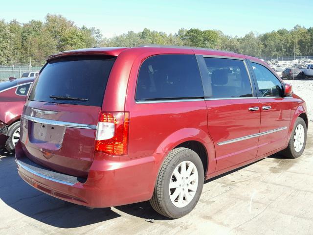 2C4RC1BG1GR269350 - 2016 CHRYSLER TOWN & COU RED photo 4