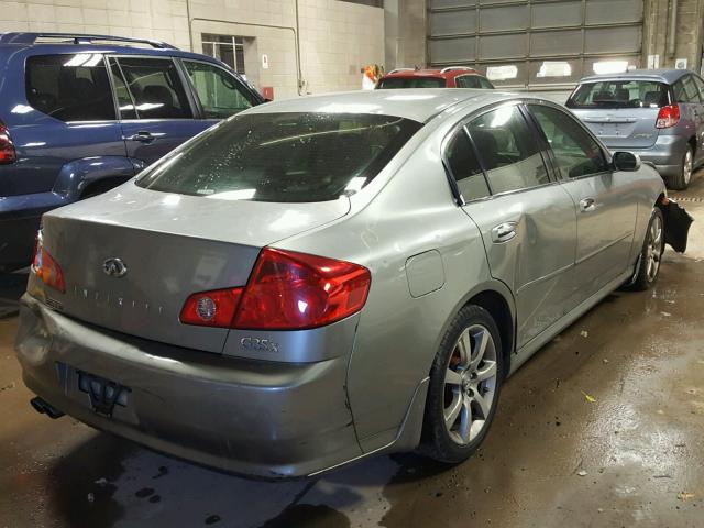 JNKCV51F76M616972 - 2006 INFINITI G35 GRAY photo 4