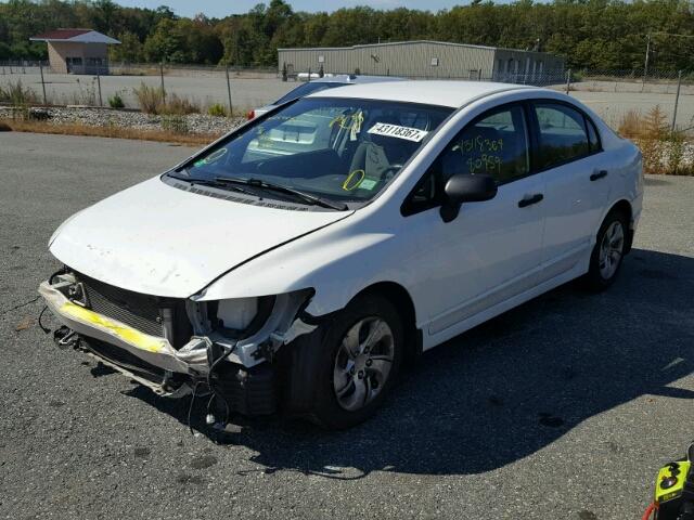 2HGFA1F32AH508046 - 2010 HONDA CIVIC WHITE photo 2