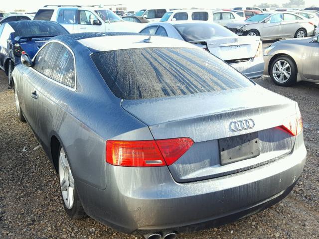 WAULFAFR9DA002091 - 2013 AUDI A5 GRAY photo 3