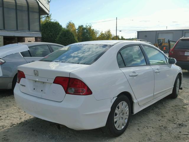 1HGFA16238L010510 - 2008 HONDA CIVIC DX WHITE photo 4