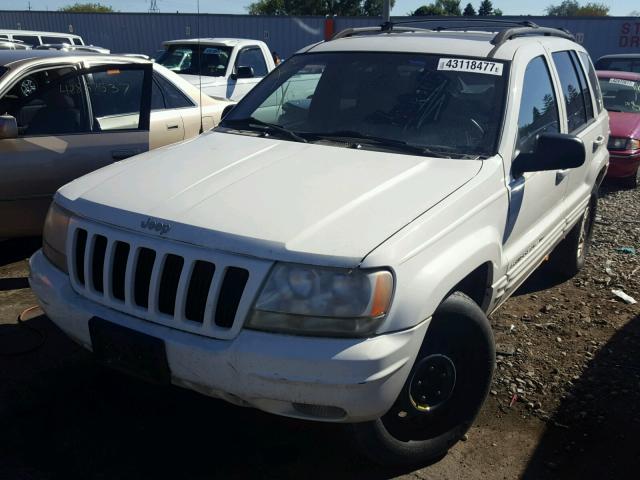 1J4GW68N6XC548801 - 1999 JEEP GRAND CHER WHITE photo 2