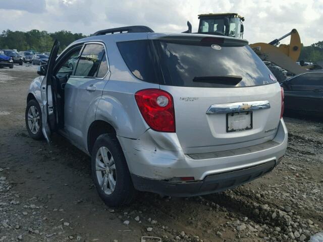 1GNALDEKXDZ108065 - 2013 CHEVROLET EQUINOX LT SILVER photo 3