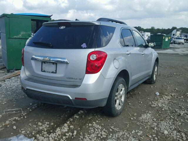 1GNALDEKXDZ108065 - 2013 CHEVROLET EQUINOX LT SILVER photo 4