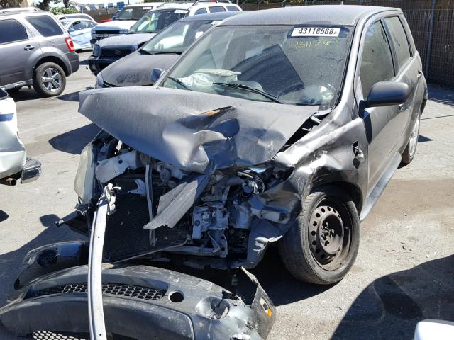 JTKKT624740052615 - 2004 TOYOTA SCION XA CHARCOAL photo 2