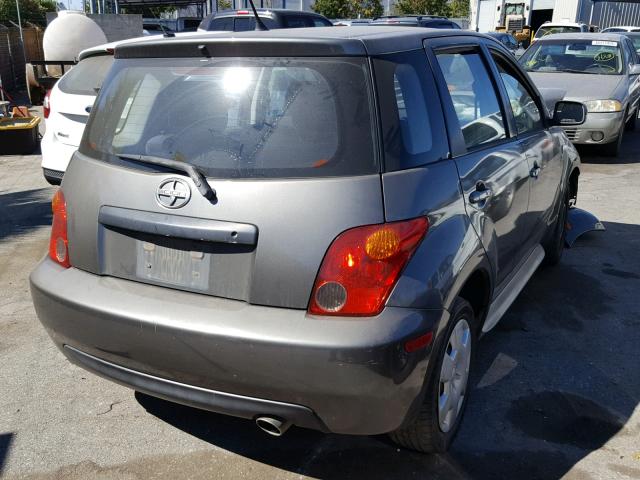 JTKKT624740052615 - 2004 TOYOTA SCION XA CHARCOAL photo 4