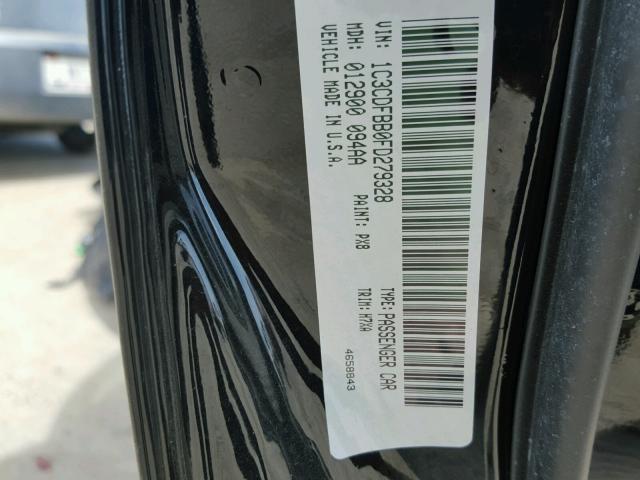 1C3CDFBB0FD279328 - 2015 DODGE DART BLACK photo 10
