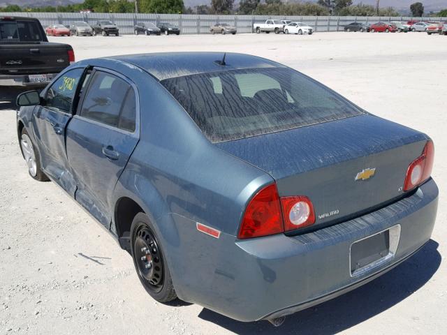 1G1ZH57B99F148543 - 2009 CHEVROLET MALIBU 1LT მწვანე ფოტო 3