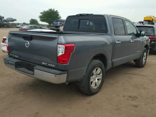 1N6AA1EJ4HN565470 - 2017 NISSAN TITAN S GRAY photo 4