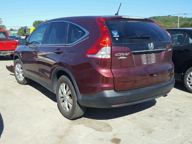 5J6RM4H55CL048755 - 2012 HONDA CR-V EX მუქწითელი ფოტო 3