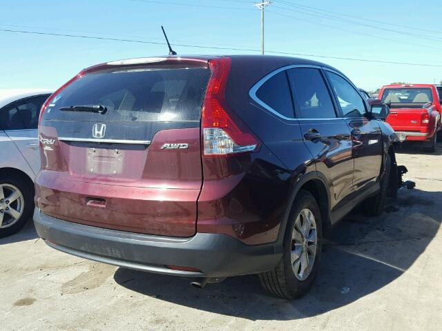 5J6RM4H55CL048755 - 2012 HONDA CR-V EX მუქწითელი ფოტო 4