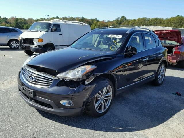 JN1AJ0HR6BM852159 - 2011 INFINITI EX35 BASE BLACK photo 2