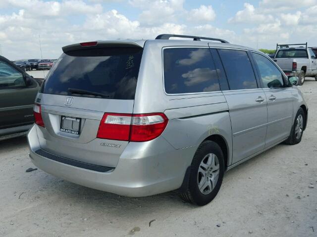 5FNRL38725B130064 - 2005 HONDA ODYSSEY EX SILVER photo 4