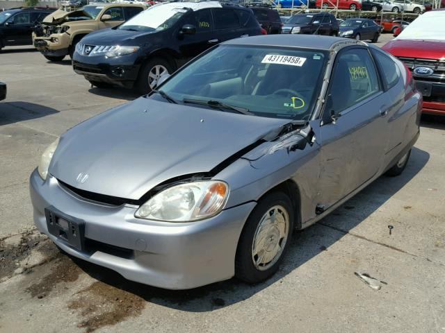 JHMZE13761T000462 - 2001 HONDA INSIGHT SILVER photo 2