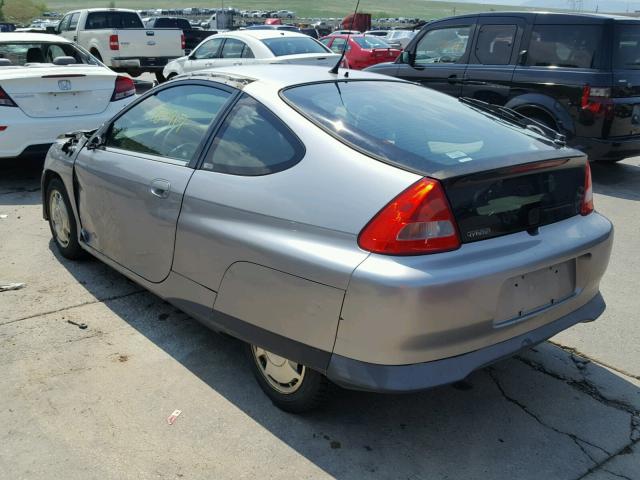 JHMZE13761T000462 - 2001 HONDA INSIGHT SILVER photo 3