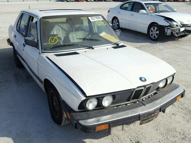 WBADK8308H9707261 - 1987 BMW 528 E AUTO WHITE photo 1