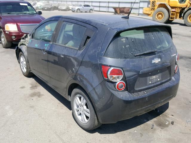 1G1JA6SGXD4135072 - 2013 CHEVROLET SONIC LS GRAY photo 3