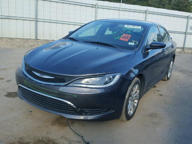 1C3CCCAB3FN669997 - 2015 CHRYSLER 200 LIMITE GRAY photo 2