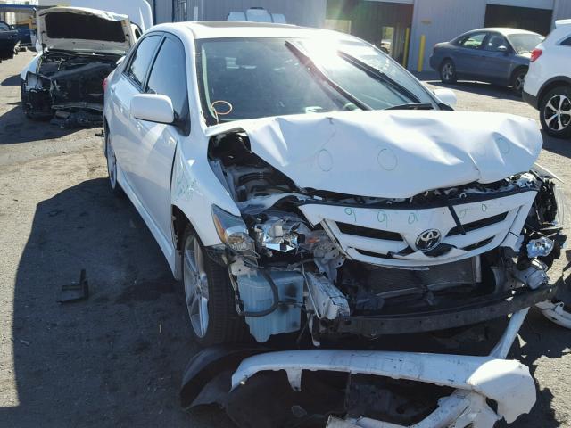 2T1BU4EEXDC036489 - 2013 TOYOTA COROLLA BA WHITE photo 1