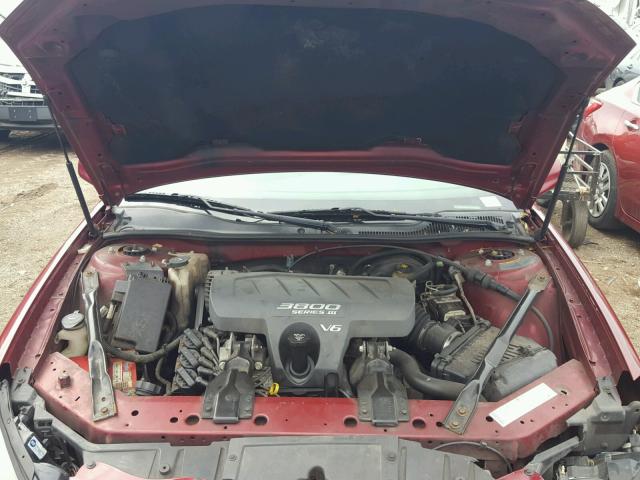2G2WS522741366455 - 2004 PONTIAC GRAND PRIX MAROON photo 7