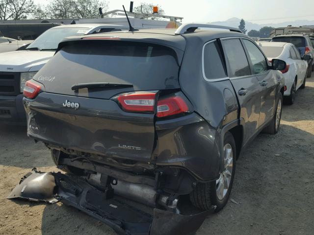 1C4PJMDS8FW639912 - 2015 JEEP CHEROKEE L GRAY photo 4