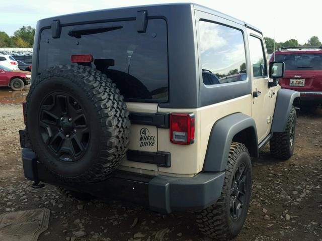 1C4AJWAG1GL258777 - 2016 JEEP WRANGLER TAN photo 4