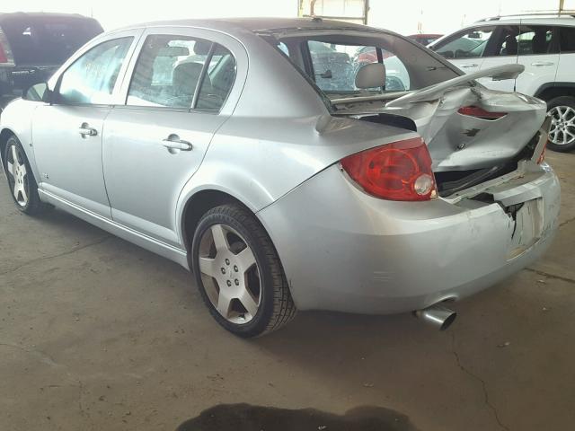 1G1AM55B077160941 - 2007 CHEVROLET COBALT SS SILVER photo 3