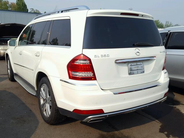 4JGBF2FE0AA616925 - 2010 MERCEDES-BENZ GL 350 BLU WHITE photo 3