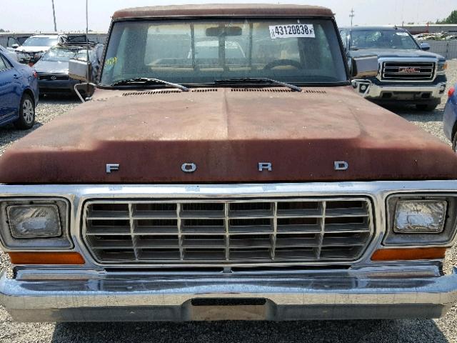 F15GRFB0984 - 1979 FORD 150 BROWN photo 9