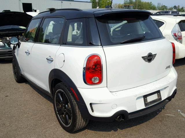 WMWZC3C57CWL83327 - 2012 MINI COOPER S C WHITE photo 3