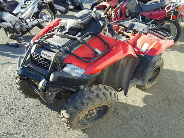 1HFTE4008E4005958 - 2014 HONDA TRX420 RED photo 2