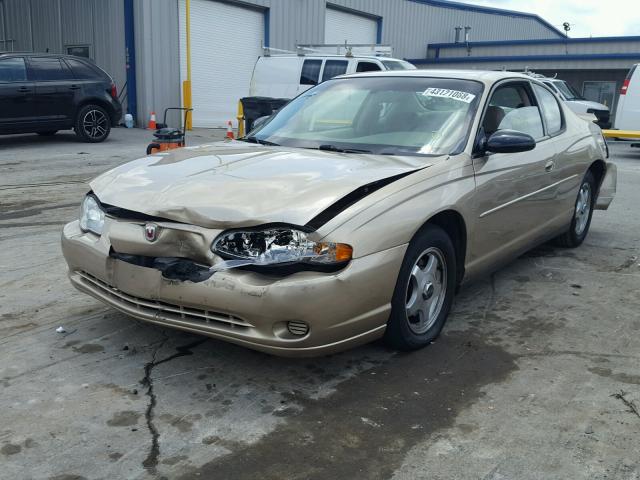 2G1WW12E849185636 - 2004 CHEVROLET MONTE CARL თაფლისფერი ფოტო 2