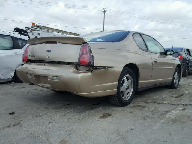 2G1WW12E849185636 - 2004 CHEVROLET MONTE CARL თაფლისფერი ფოტო 4