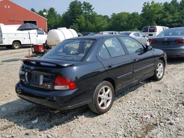 3N1BB51D71L127515 - 2001 NISSAN SENTRA SE BLACK photo 4