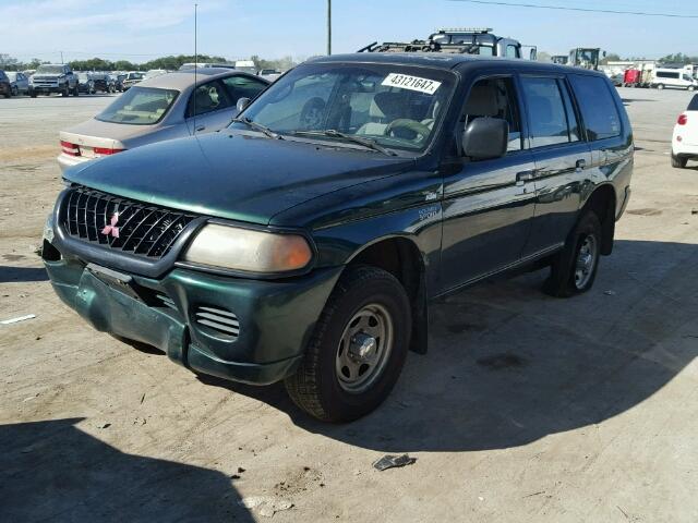 JA4LS21H7YP009427 - 2000 MITSUBISHI MONTERO GREEN photo 2