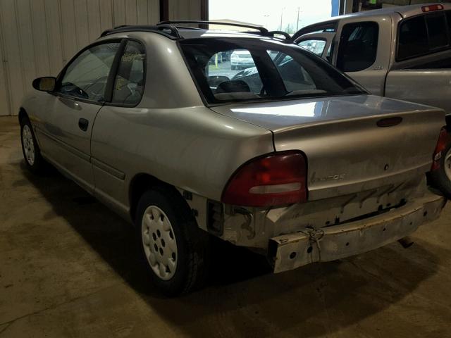 1B3ES42C6WD650162 - 1998 DODGE NEON HIGHL GRAY photo 3