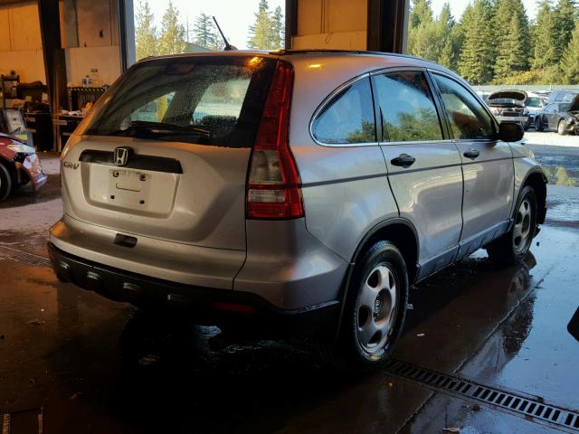 JHLRE38388C054698 - 2008 HONDA CR-V LX SILVER photo 4