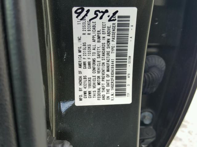 1HGCR2F8XDA066441 - 2013 HONDA ACCORD GRAY photo 10