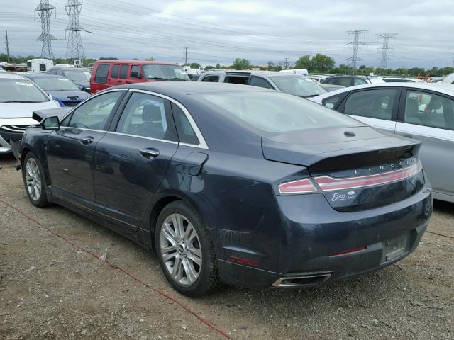 3LN6L2J98DR820483 - 2013 LINCOLN MKZ GRAY photo 3