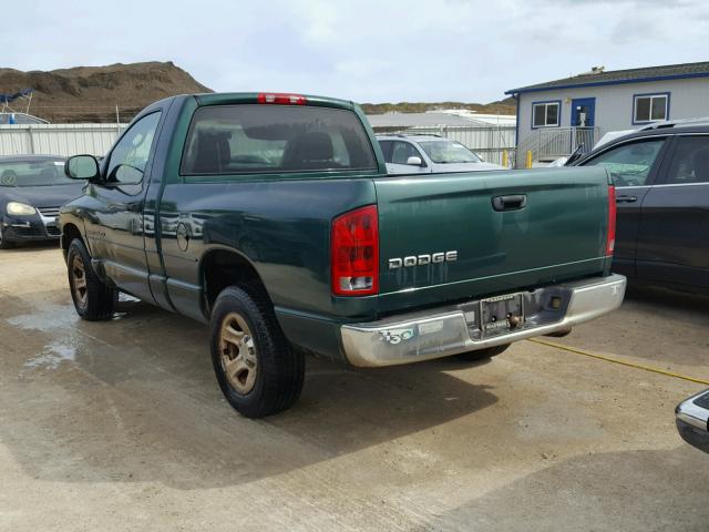 1D7HA16K92J235594 - 2002 DODGE RAM 1500 GREEN photo 3