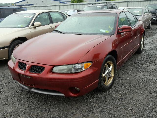 1G2WP52K62F234472 - 2002 PONTIAC GRAND PRIX RED photo 2