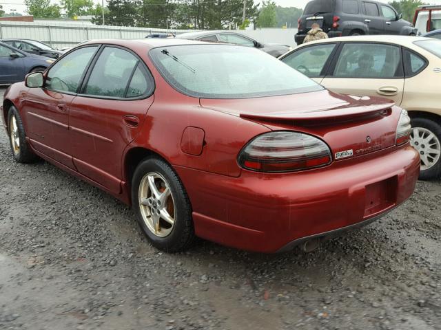 1G2WP52K62F234472 - 2002 PONTIAC GRAND PRIX RED photo 3