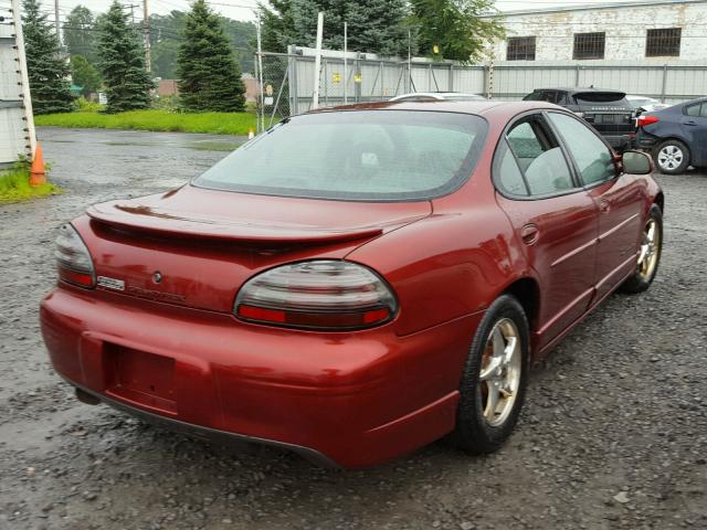 1G2WP52K62F234472 - 2002 PONTIAC GRAND PRIX RED photo 4