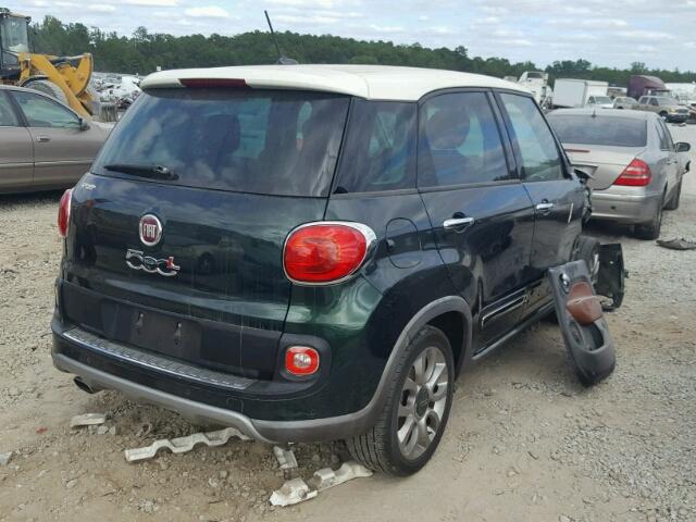 ZFBCFADH0FZ030558 - 2015 FIAT 500L TREKK GREEN photo 4