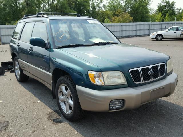 JF1SF65561H719969 - 2001 SUBARU FORESTER S Yaşıl foto 1